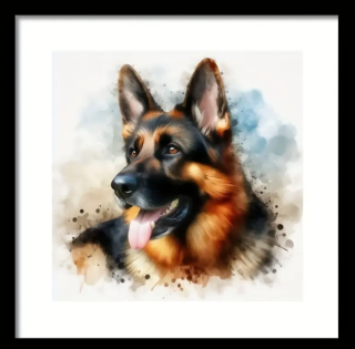 Preview: Diamond Painting Deutscher Schäferhund